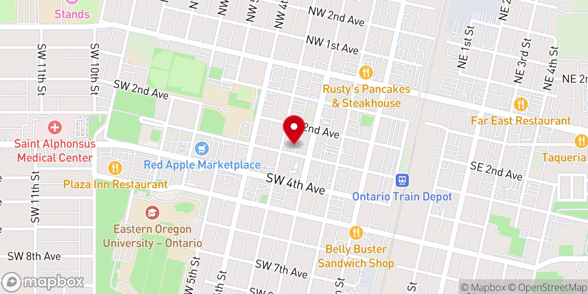 Map showing location of Centro Christano Bethel