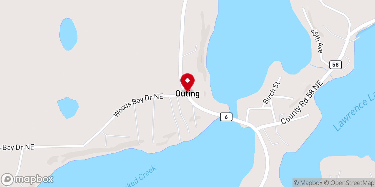 Map showing location of Out Savor's Lutheran Church