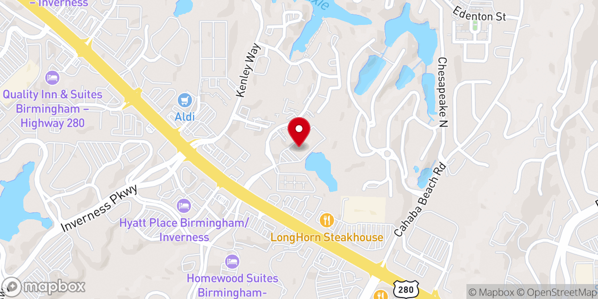 Map showing location of a2 Church