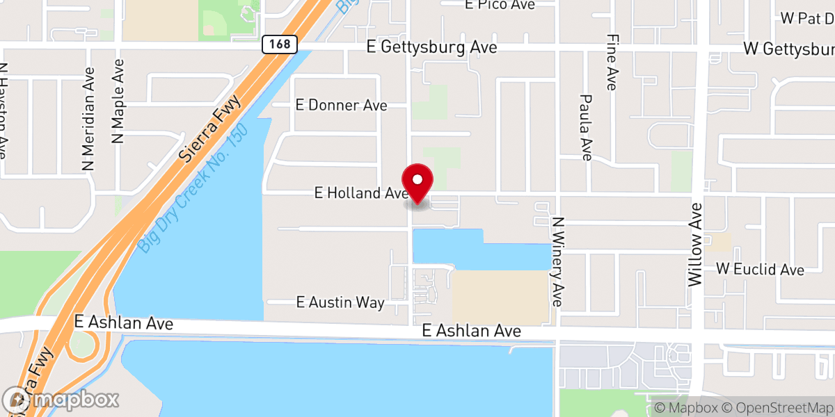 Map showing location of Access Church