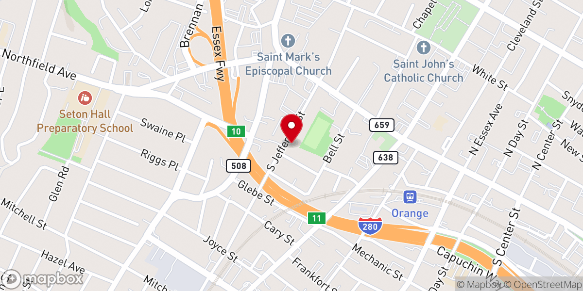 Map showing location of Federal Chaplaincy Task Force