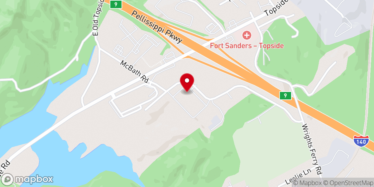 Map showing location of Life Care Center of Blount County