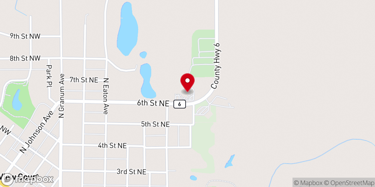 Map showing location of St Mary's Church