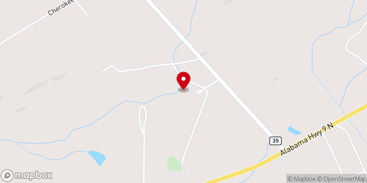 Map showing location of Demaris Baptist Church
