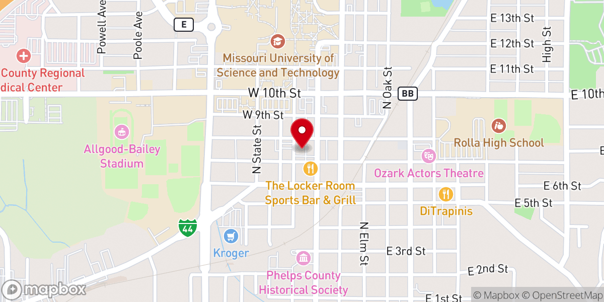 Map showing location of CrossRoads