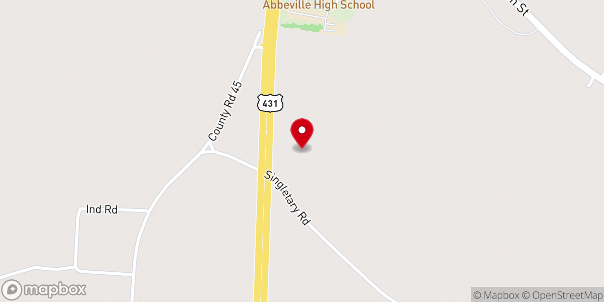 Map showing location of Judson Baptist Assocation