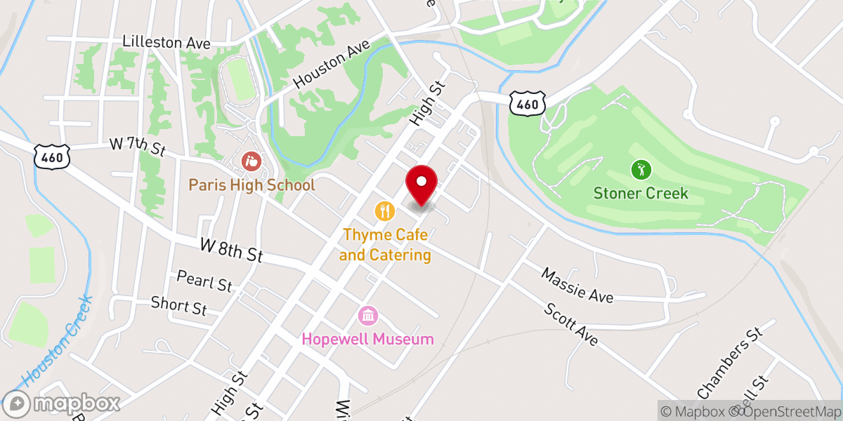 Map showing location of The Prodigal's House