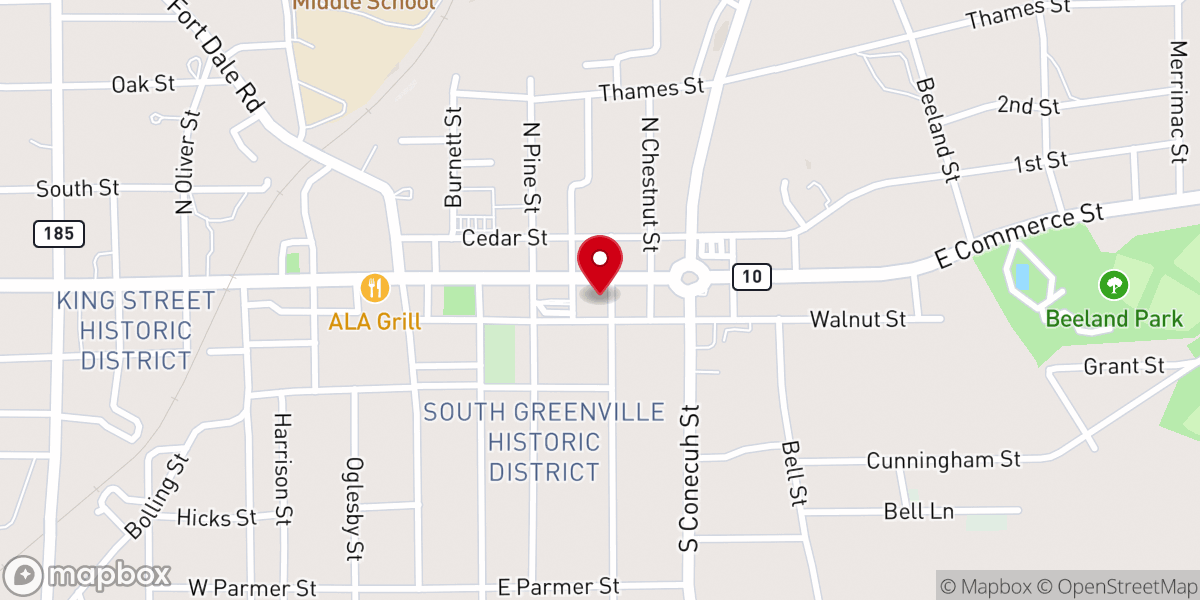 Map showing location of St Elizabeth Catholic Church