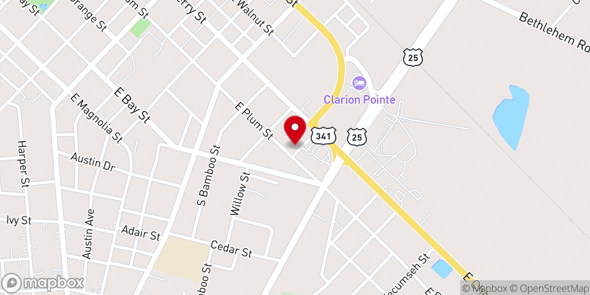 Map showing location of Jesup Seventh-Day Adventist Church