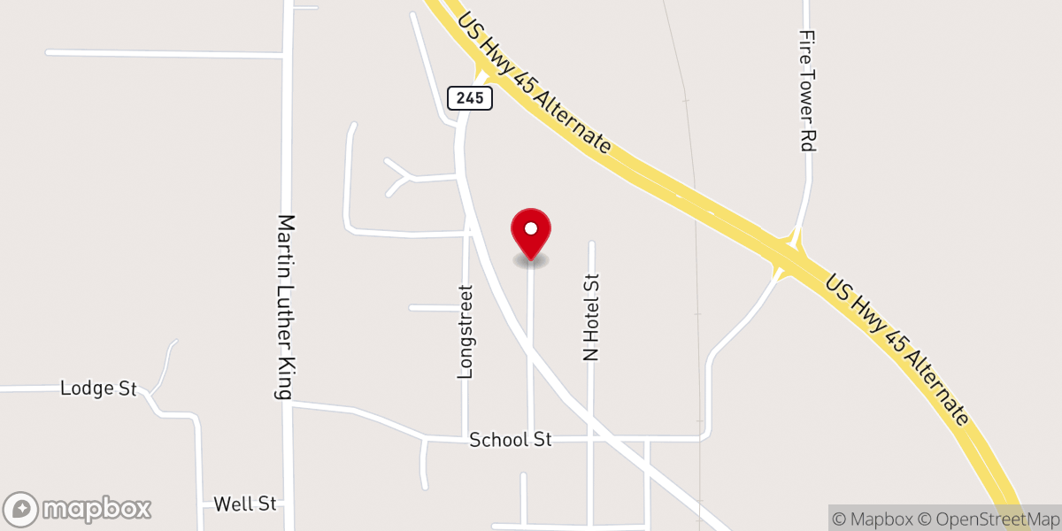 Map showing location of wright chapel united methodist church