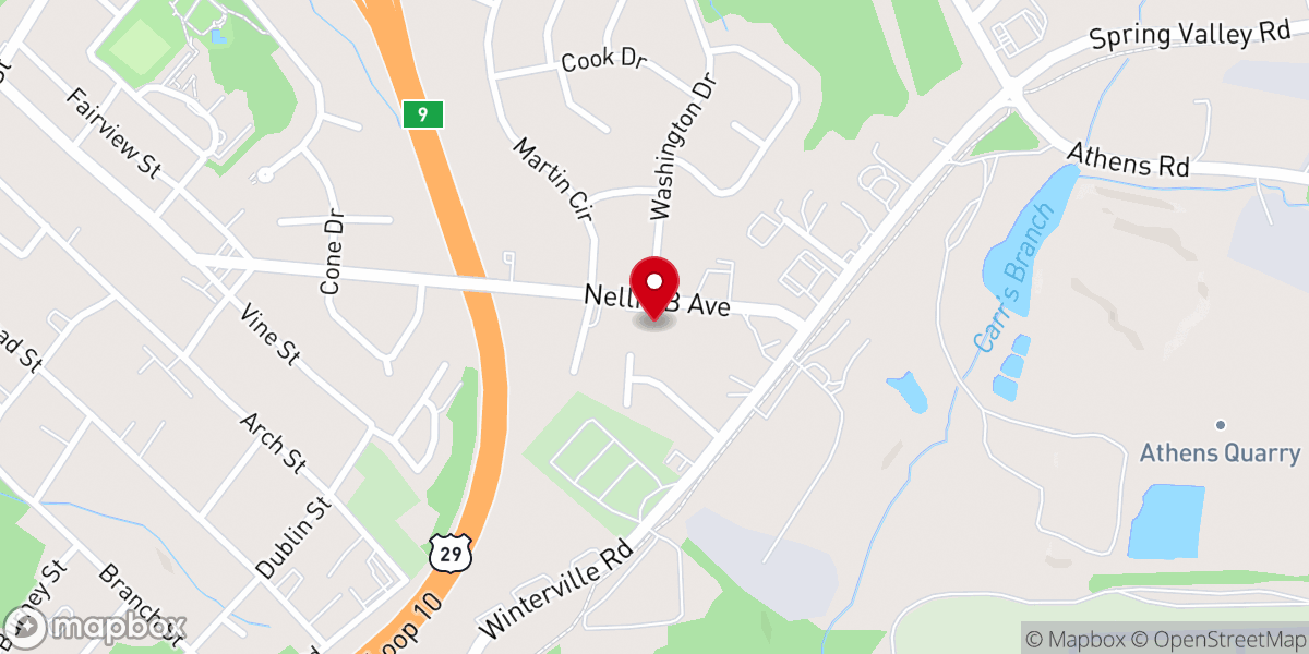 Map showing location of Living Waters Christian Fellowship