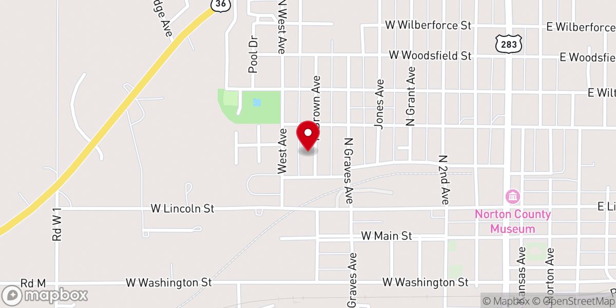 Map showing location of Maple Grove Church-Brethren