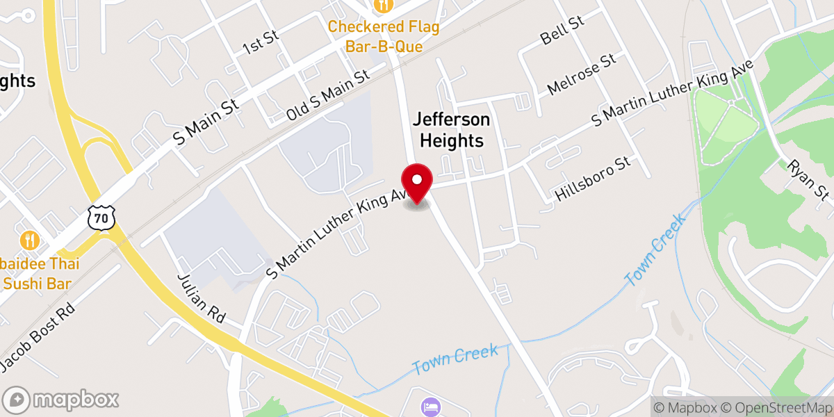 Map showing location of Ambassador Christian Church