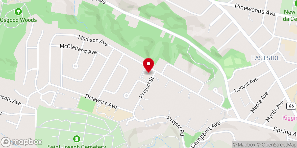 Map showing location of Agape Apostolic Church of Deliverance