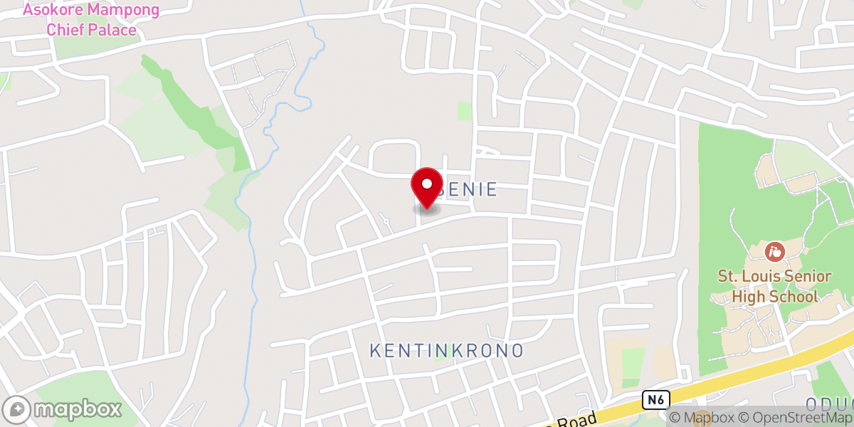 Map showing location of Church of Pentecost