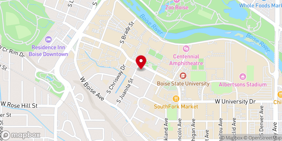 Map showing location of The Church of Jesus Christ of Latter-day Saints Institute Building