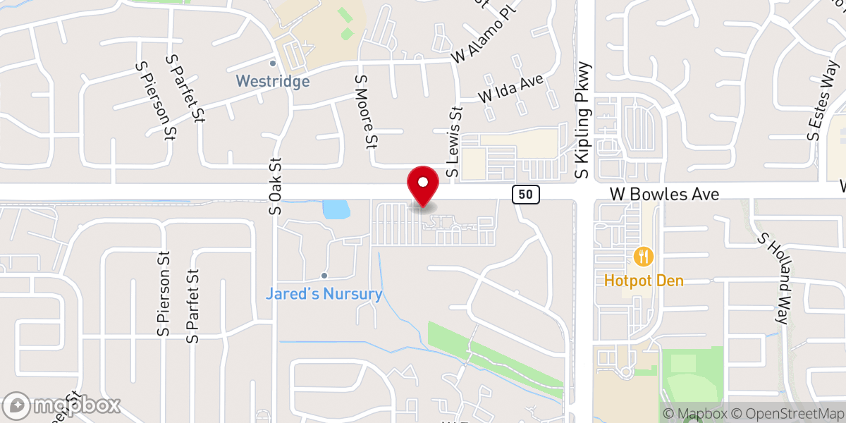Map showing location of Julia Greeley Outreach Center (Food Pantry)
