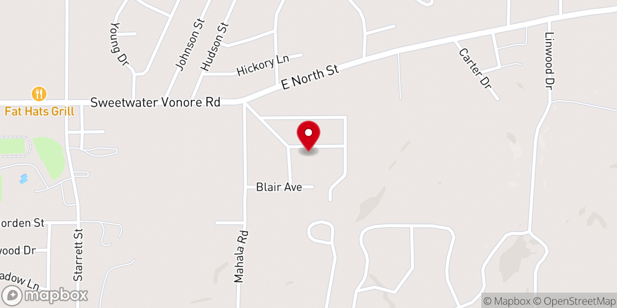 Map showing location of Faith Church