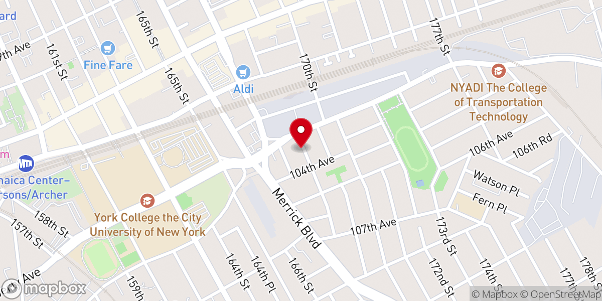 Map showing location of Greater Seccions Church