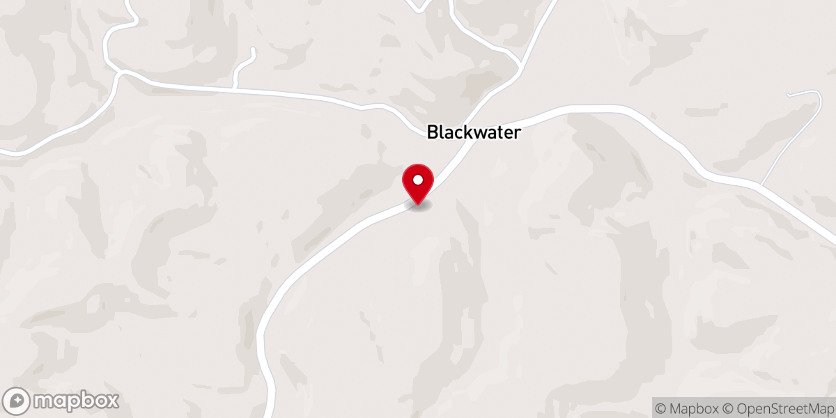 Map showing location of Lower Blackwater Church