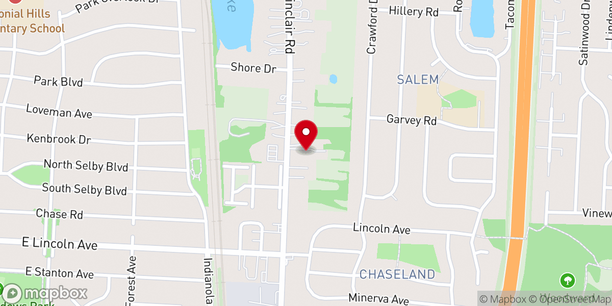 Map showing location of New Connections Community Church