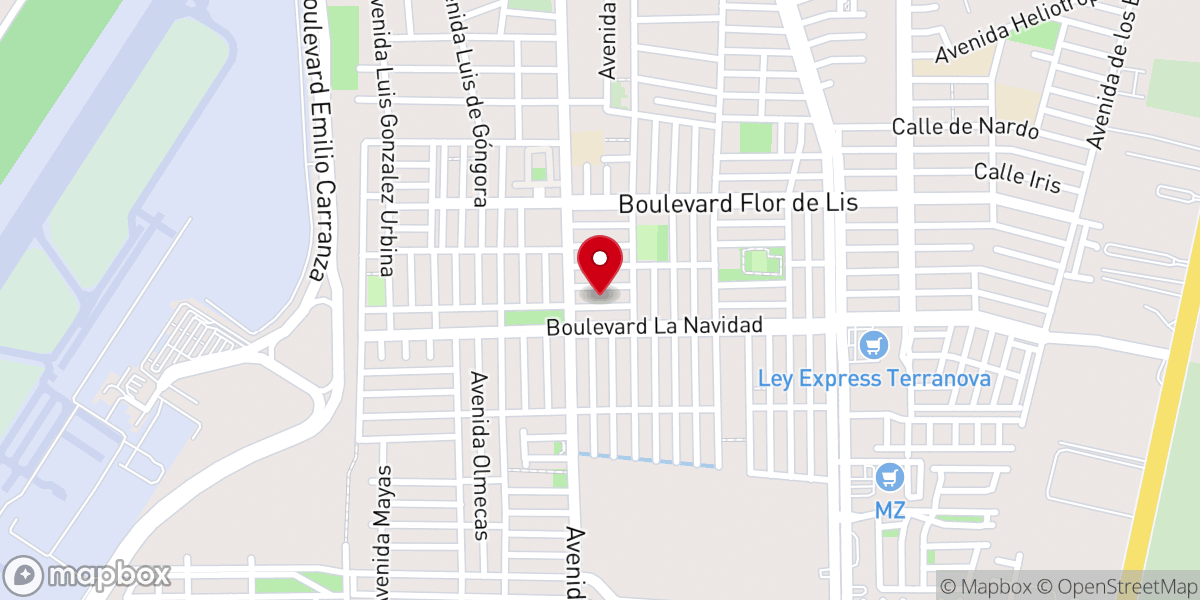 Map showing location of Iglesia Cristiana La Casa Del Alfarero CuliacÁN Terranova