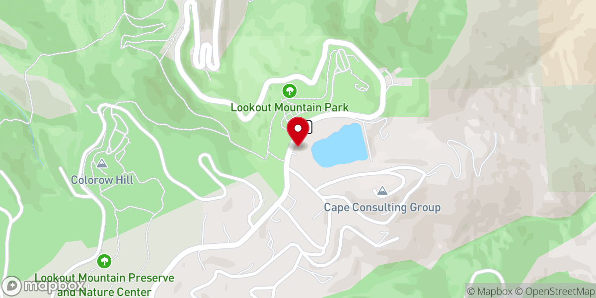 Map showing location of Robin's Nest