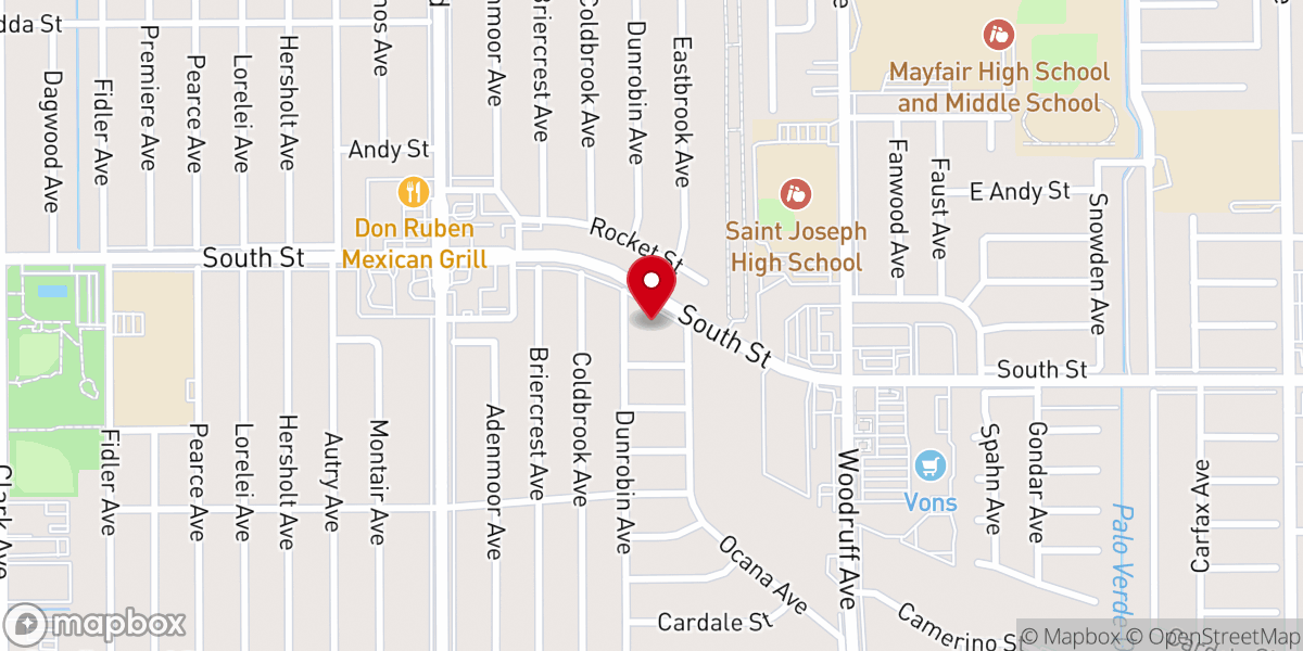Map showing location of Trinity United Methodist Church
