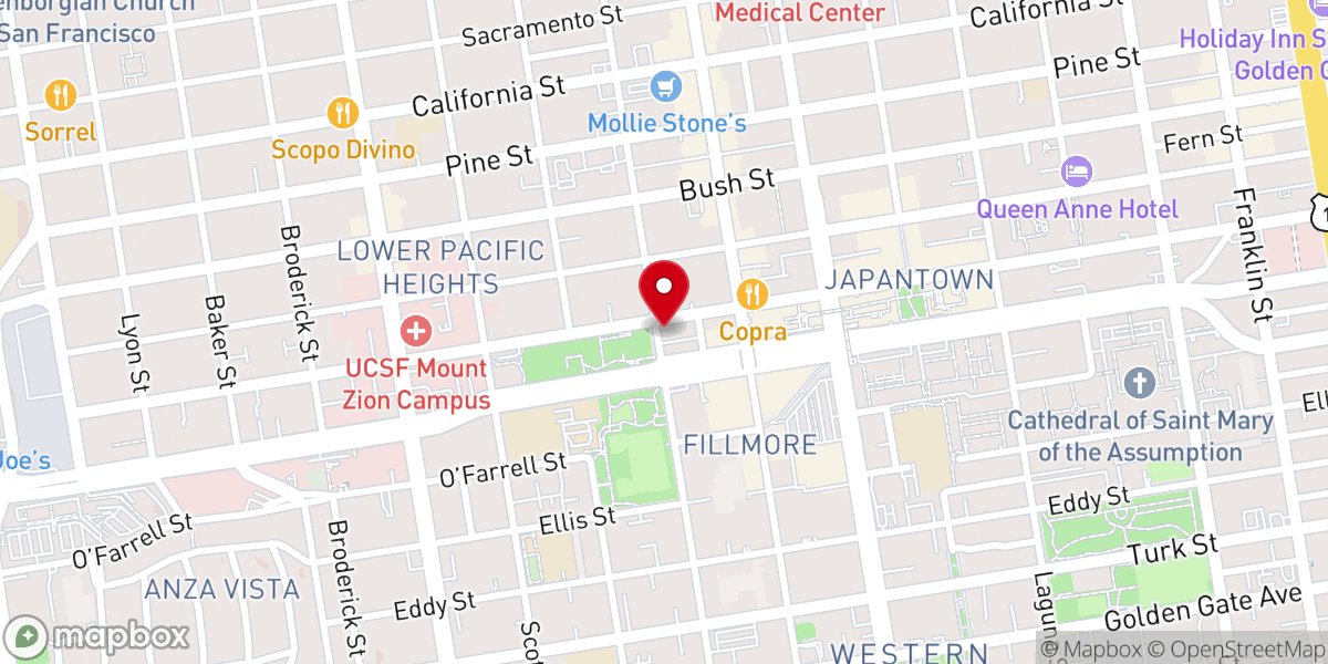 Map showing location of First Methodist Church