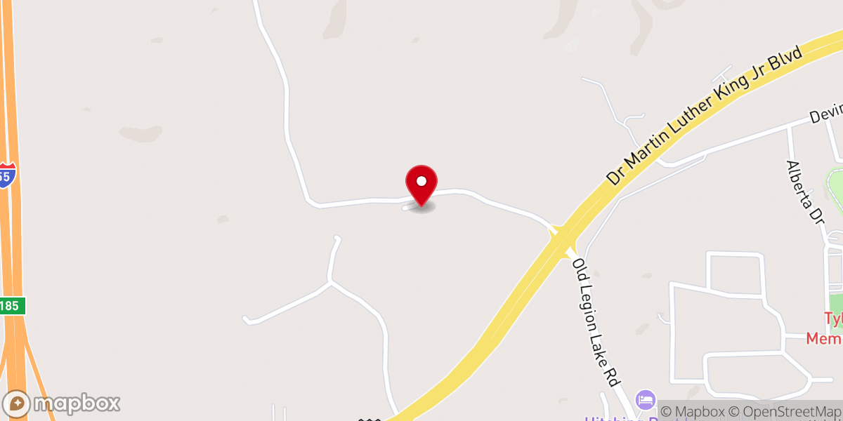 Map showing location of Friendship Primitive Baptist Church