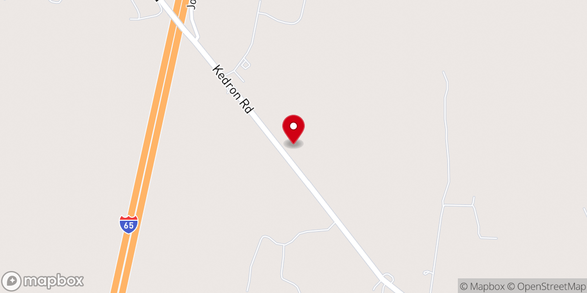 Map showing location of Mt. Lebanon Cumberland Presbyterian Church