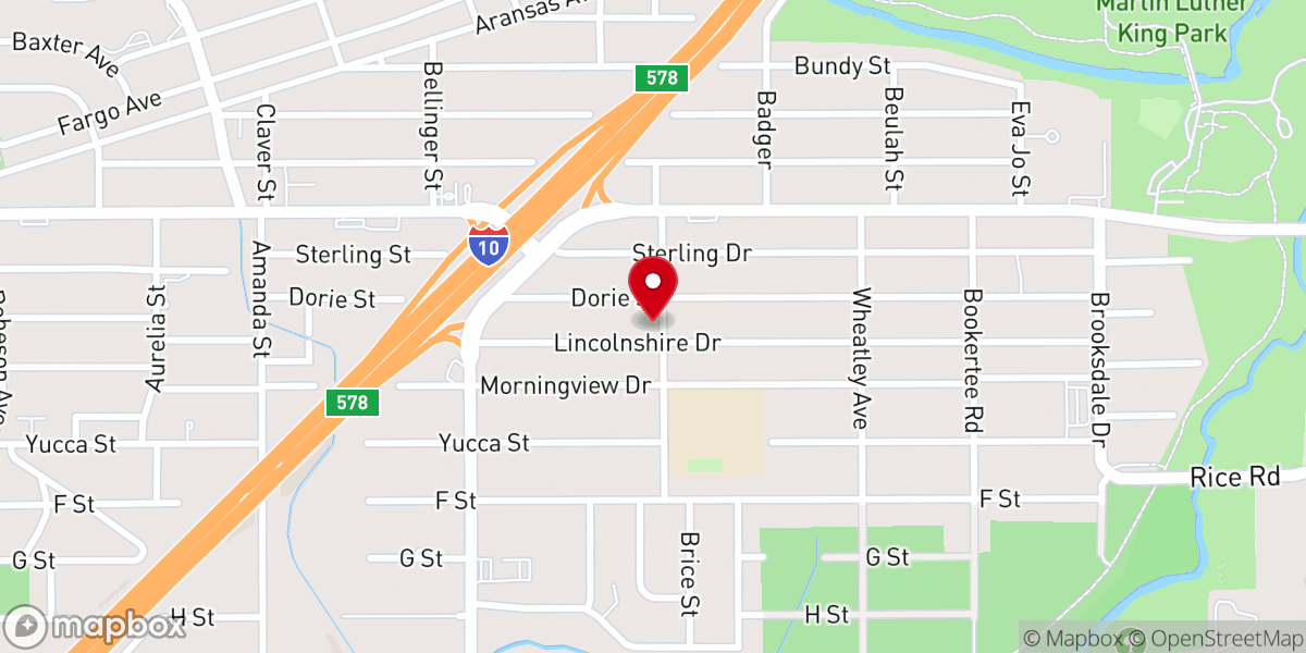 Map showing location of Downs Memorial United Methodist Church