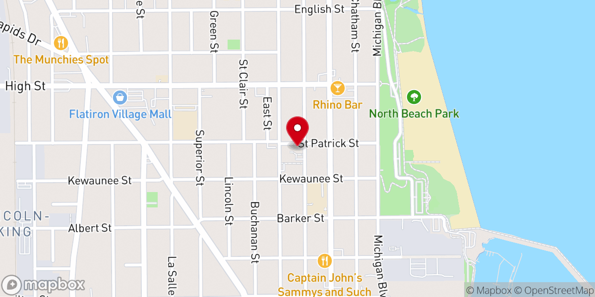 Map showing location of St. Joseph's Parish