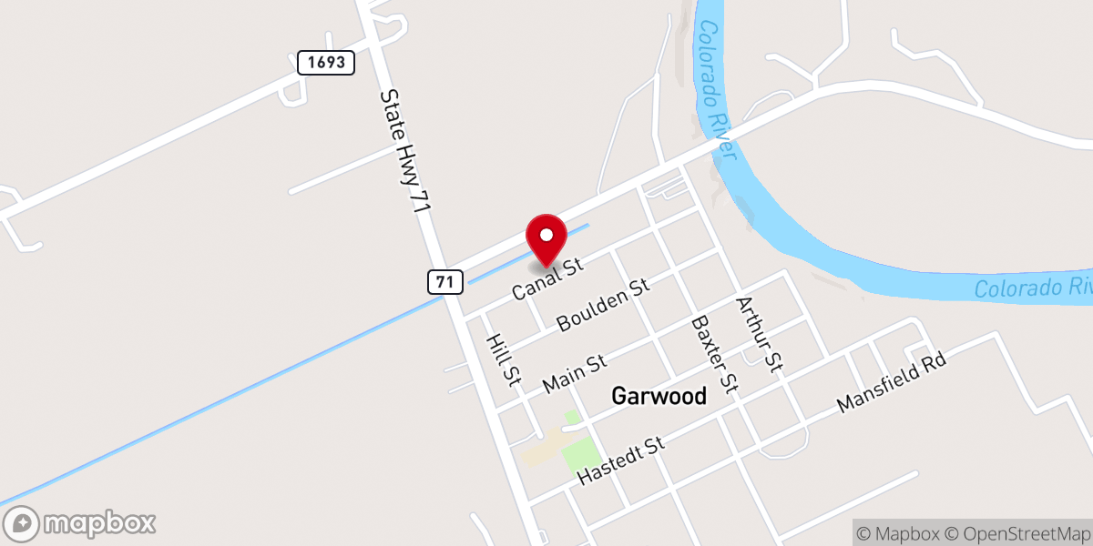 Map showing location of New Home Baptist Church