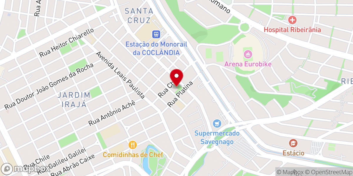 Map showing location of Paróquia São João Batista
