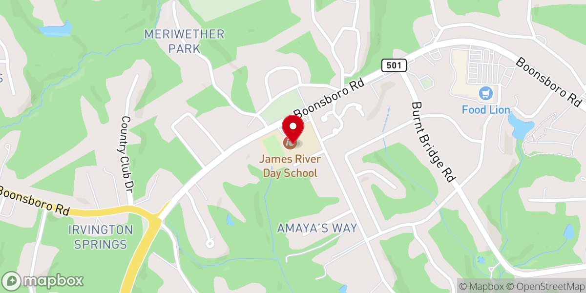 Map showing location of Hill City Reformed Baptist Church