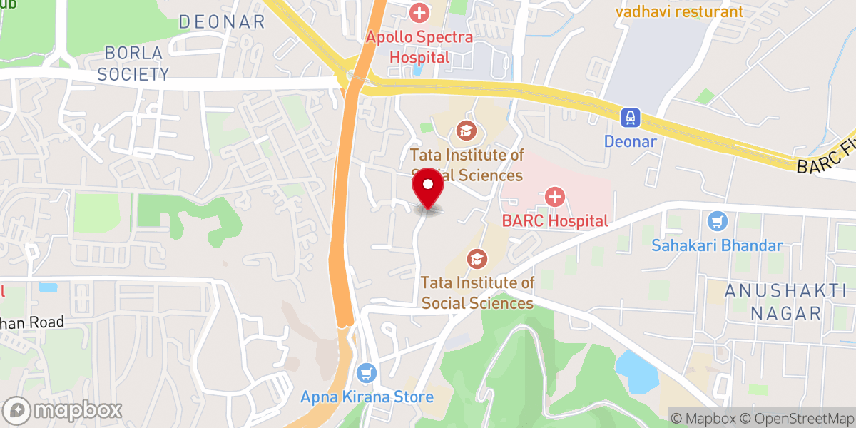 Map showing location of The Pentecostal Mission Church - Chembur Branch