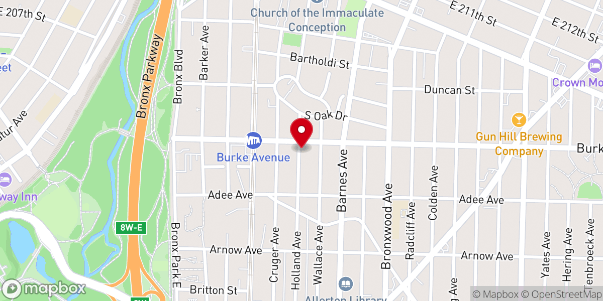 Map showing location of African Christian Fellowship