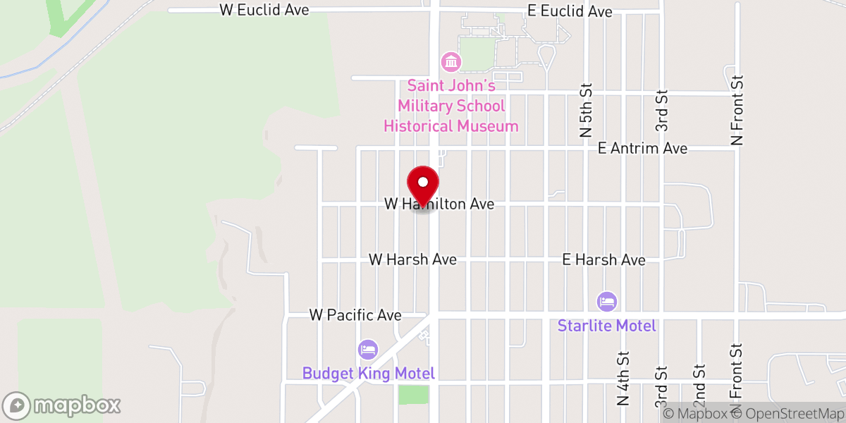 Map showing location of Faith Word Fellowship