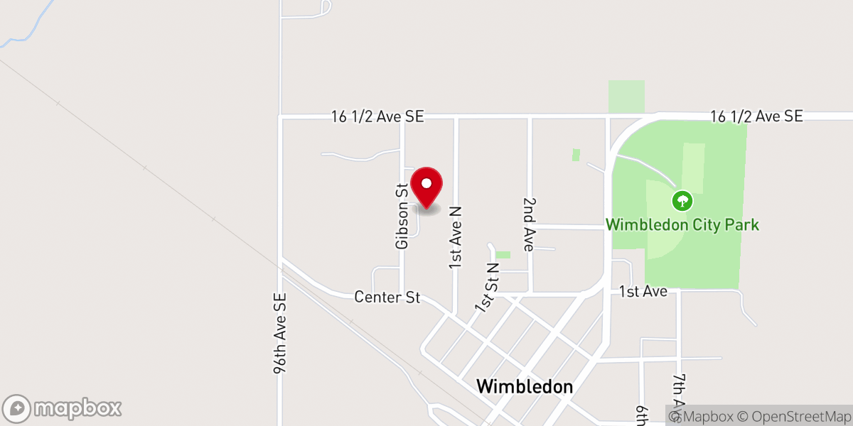 Map showing location of St Paul Lutheran Church