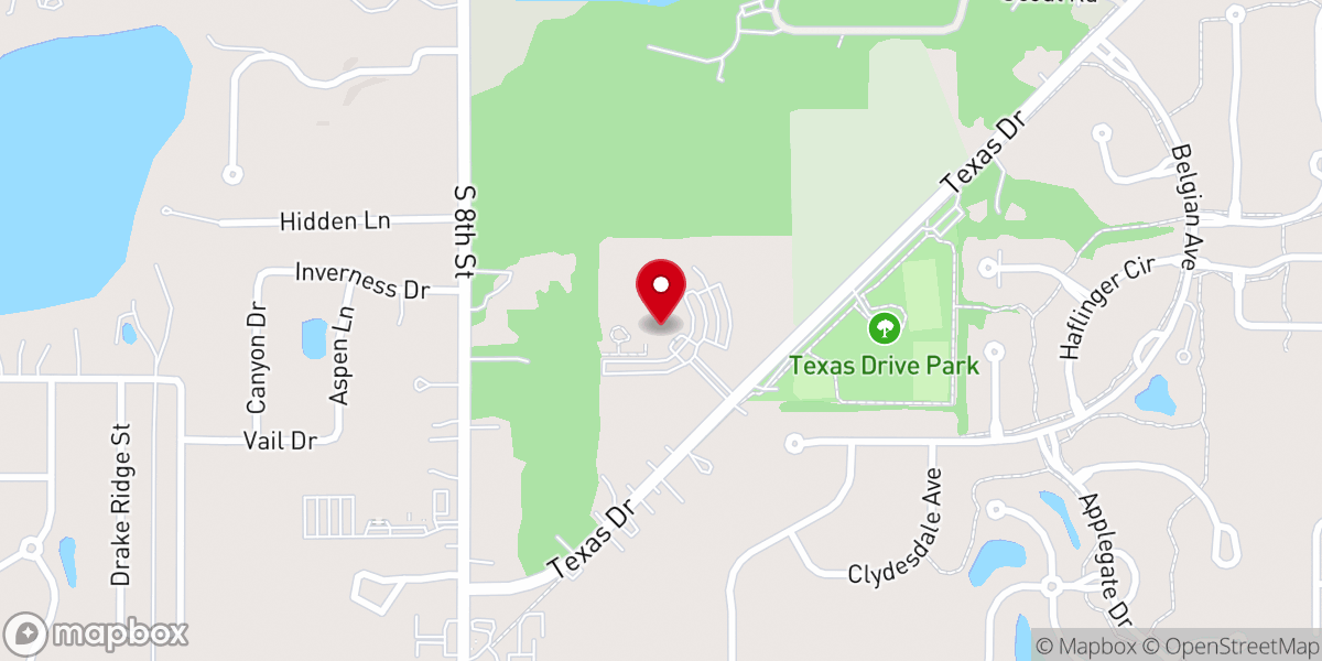 Map showing location of Southridge Church