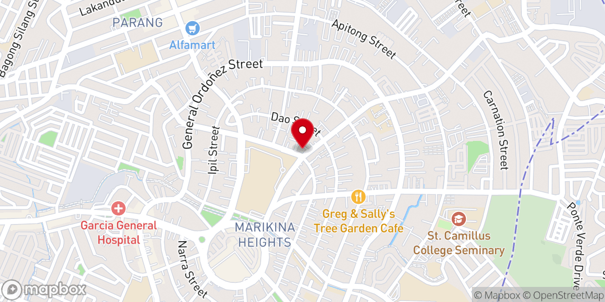 Map showing location of St. Gabriel of Our Lady Of Sorrows Parish Church - Marikina Heights, Marikina City (Diocese of Antipolo)