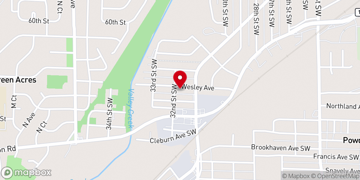 Map showing location of United Apostolic Church of God