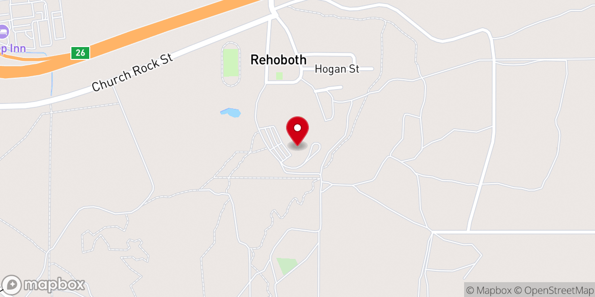 Map showing location of Rehoboth Christian Reformed Church