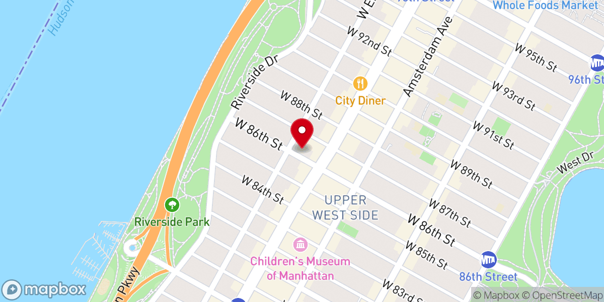 Map showing location of St. Paul & St. Andrew United Methodist Church