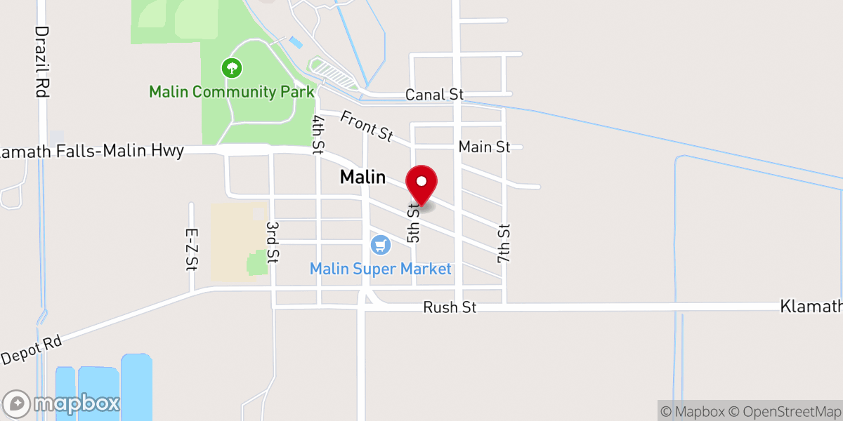 Map showing location of Community Presbyterian Church