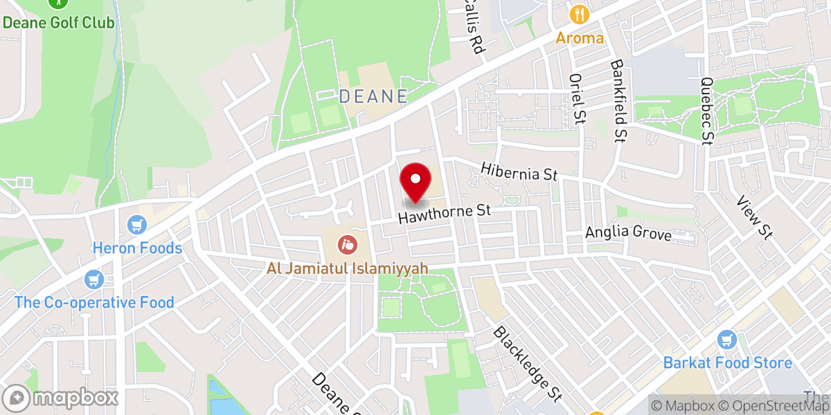Map showing location of St. Ethelbert's Roman Catholic Church