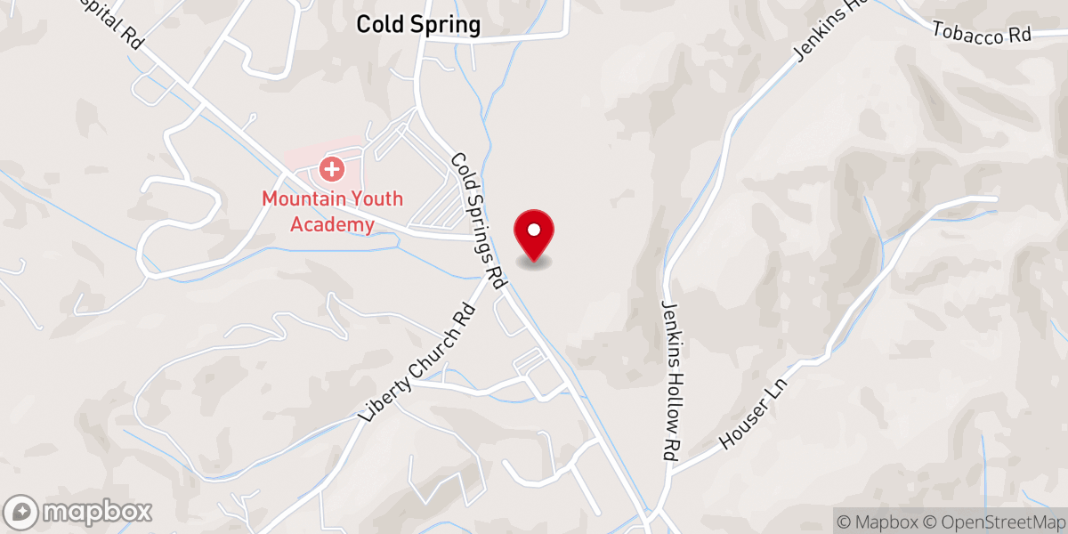 Map showing location of Calvary Baptist Fellowship