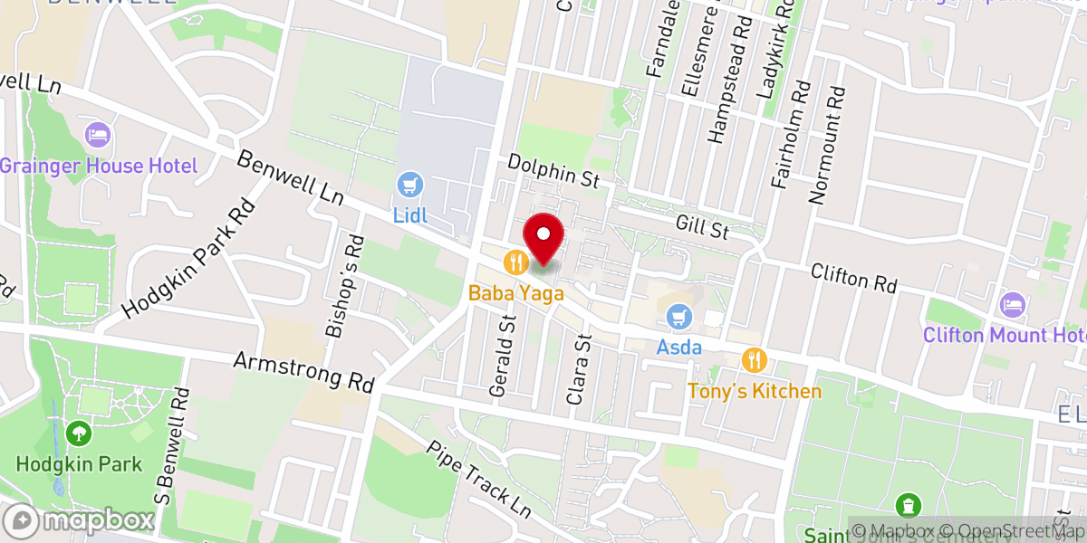 Map showing location of Bond Memorial Methodist Church