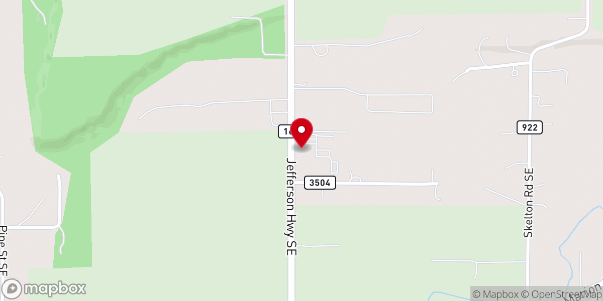Map showing location of TRAC Jefferson